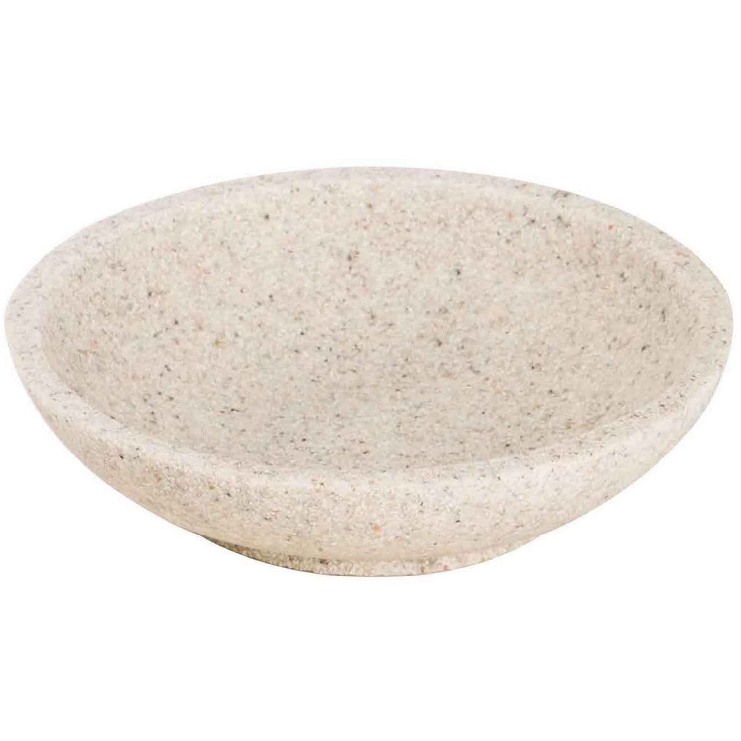 METAFORM - Portasapone finitura Afra sabbia - h3,2 cm diametro 13 cm